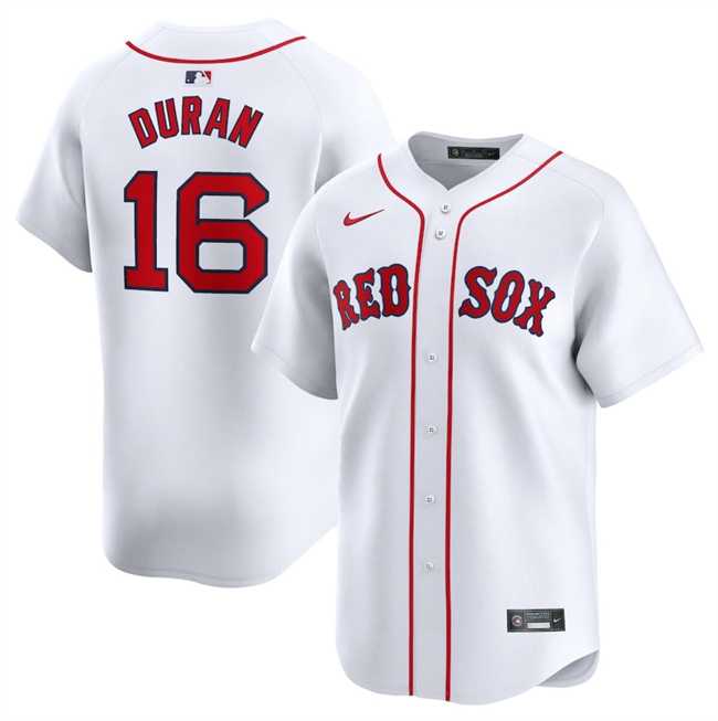 Mens Boston Red Sox #16 Jarren Duran White 2024 Home Limited Stitched Baseball Jersey Dzhi